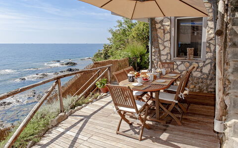 Vistamare: Meubilair, Hout, Stoel, Zee, Tafel, Buitenmeubels, Kust, Kust En Oceanic Landvormen, Oceaan, Toevlucht