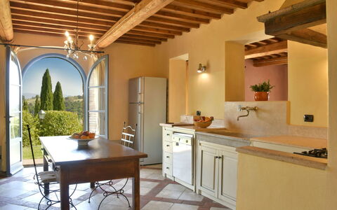 Villa Asia: Meubilair, Interieur Ontwerp, Flooring, Muur, Keuken, Hout, Cabinetry, Huis, Verdieping, Stoel