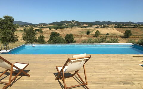 Poggio Cavallino Private Pool, Wifi, Maremma: Zwembad, Buitenmeubels, Toevlucht, Meubilair, Ligstoel, Eco Hotel, Schaduw, Hardwood, Stoel, Beits