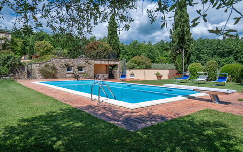 Il Villino Del Collezionista With Pool In Pistoia: Zwembad, Tuin, Toevlucht, Landgoed, Hacienda, Eco Hotel, Landscaping, Schaduw, Villa, Boerderij