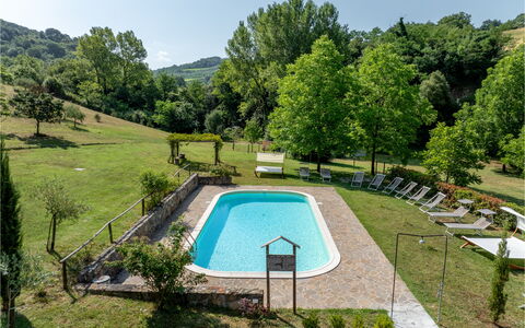 Montaione Country House Amarrante, Pool, Ac: Boom, Zwembad, Tuin, Schaduw, Backyard, Toevlucht, Eco Hotel, Werf, Gazon, Thermae