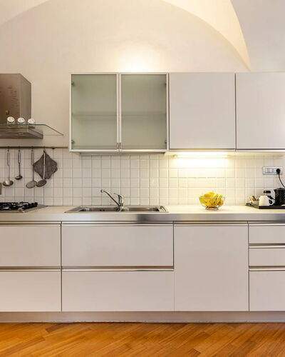 Casa Garibaldi - Levanto: Keuken, Toestel Van De Keuken, Interieur Ontwerp, Major Appliance, Countertop, Flooring, Cabinetry, Hout, Huishoudapparatuur, Meubilair