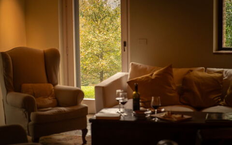 Casale le Fonti: Meubilair, Interieur Ontwerp, Flooring, Verlichting, Verdieping, Kamer, Bruin, Huis, Woonkamer, Comfort