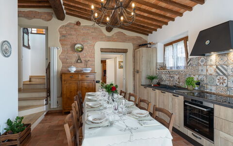 Capanna Di Elfo: Meubilair, Interieur Ontwerp, Flooring, Hout, Plafond, Lichte Inrichting, Tafel, Keuken, Verdieping, Huis