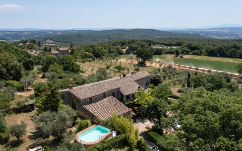 Podere Lorena, Charming Tuscan Farmhouse: Boom, Vegetation, Huis, Woongebied, Landschap, Dak, Huis, Landelijk Gebied, Land Lot