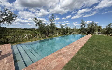 Villa del Mangia, 5Panoramic Pool and Chef Service: Zwembad, Samengesteld Materiaal, Landscaping, Gang, Reflectie, Waterpartij