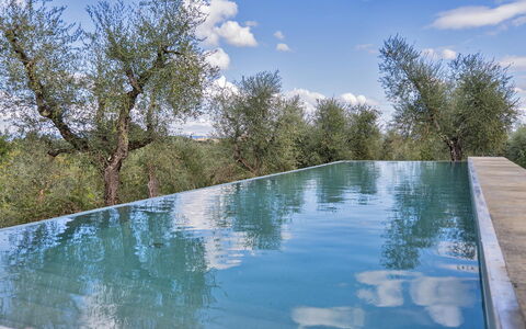 Villa del Mangia, 5Panoramic Pool and Chef Service: Blauw, Samengesteld Materiaal, Zwembad, Reflectie, Waterpartij, Reflecting Pool