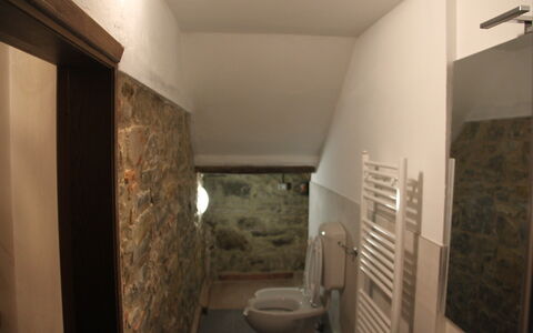 Agriturismo Casa Da Pietro: Muur, Flooring, Verdieping, Kamer, Plafond, Loodgieterswerkinrichting, Stenen Muur, Tegel, Beits, Loodgieter