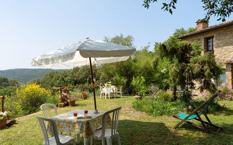 Casa Livia: Meubilair, Tafel, Buitenmeubels, Stoel, Struik, Buitentafel, Tuin, Keuken En Eettafel, Backyard, Schaduw