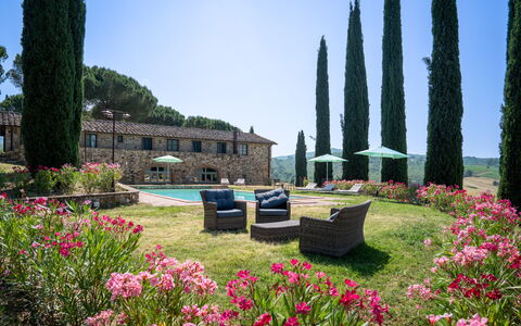 Passignano: Tuin, Landscaping, Villa, Evergreen