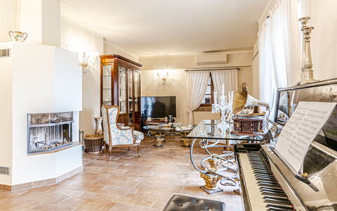 Villa Anna: Interieur Ontwerp, Meubilair, Flooring, Verdieping, Plafond, Verlichting, Kamer, Woonkamer, Bankstel, Stoel