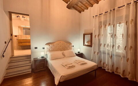 Casa Castelli: Muur, Hout, Interieur Ontwerp, Verdieping, Flooring, Meubilair, Plafond, Bed, Slaapkamer, Verlichting