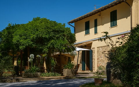 Podere la Botte, Pool, Lari: Struik, Huis, Schaduw, Verblijf, Landgoed, Hacienda, Tuin, Werf, Landscaping, Villa