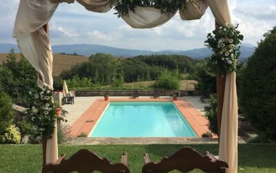 Villa Medicea Lo Sprocco: Evenement, Bloempot, Tuin, Ceremonie, Backyard, Schaduw, Werf, Kamerplant