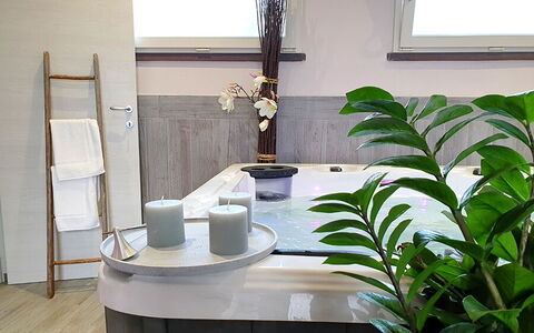 Appartamento Ibisco Seaside and Pool: Interieur Ontwerp, Flooring, Verdieping, Loodgieterswerkinrichting, Loodgieter, Kamerplant, Kraan, Bloempot, Badkamer, Natuurlijk Materiaal