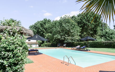 Fattoria: Zwembad, Toevlucht, Schaduw, Eco Hotel, Hacienda, Landgoed, Buitenmeubels, Tuin, Landscaping, Villa