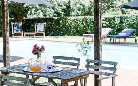 Fattoria: Meubilair, Buitenmeubels, Buitentafel, Stoel, Schaduw, Tuin, Bloempot, Vrije Tijd, Backyard, Openluchtbank