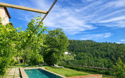Villa Il Casalino, Florentine Hills with Pool: Heuvel Station, Eco Hotel, Zwembad, Boerderij, Plantage, Backyard