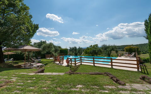 Agriturismo le Due Querce: Tuin, Schaduw, Gazon, Vrije Tijd, Park, Buitenmeubels, Landscaping, Backyard, Werf, Eco Hotel