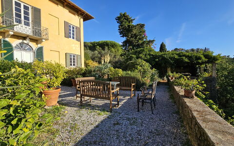 Villa Il Torrazzo, Vista Mare, Massarosa: Vegetation, Struik, Land Lot, Huis, Groundcover, Tuin, Landgoed, De Lente, Verblijf, Landscaping