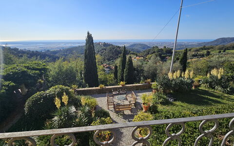 Villa Il Torrazzo, Vista Mare, Massarosa: Vegetation, Natuurlijk Landschap, Landschap, Hoogland, Heuvel, Struik, Heuvel Station, Dicht Struikgewas, Plantage, Landscaping
