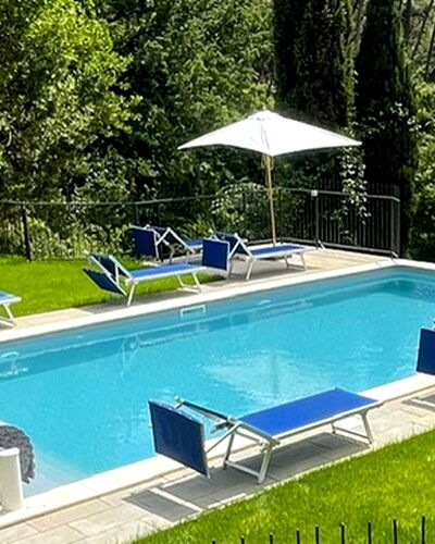 Villa Il Torrazzo, Vista Mare, Massarosa: Zwembad, Buitenmeubels, Samengesteld Materiaal, Ligstoel, Schaduw, Tuin, Vrije Tijd, Toevlucht, Landscaping, Ontwerp