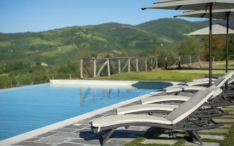 Villa Serena: Bergachtig Landvormen, Zwembad, Buitenmeubels, Heuvel, Berg, Bergketen, Ligstoel, Samengesteld Materiaal, Ridge, Toevlucht