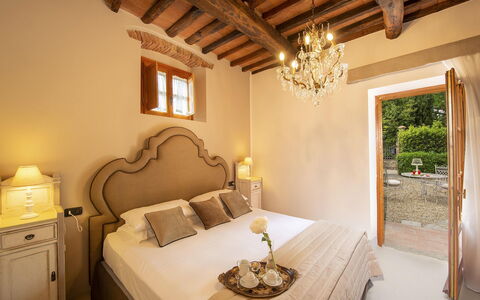Villa Grevigiana: Meubilair, Interieur Ontwerp, Slaapkamer, Huis, Bed, Bedding, Bed Frame, Laken, Kamer, Appartement