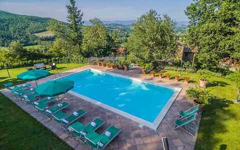 Villa Panorama: Zwembad, Toevlucht, Eco Hotel, Buitenmeubels, Vrije Tijd, Tuin, Landscaping, Badplaats, Ligstoel, Hacienda