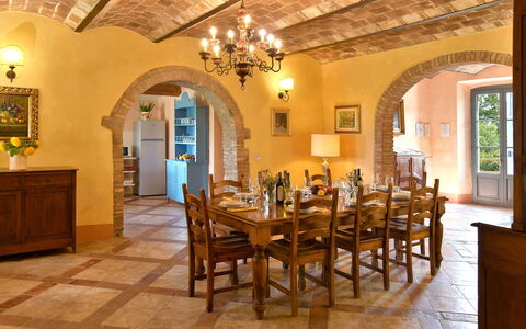 Villa Ghirlanda: Meubilair, Interieur Ontwerp, Stoel, Muur, Flooring, Tafel, Plafond, Hout, Eetkamer, Verdieping