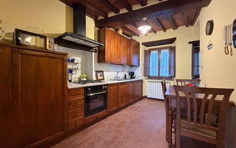 Terrazzino Margherita: Meubilair, Hout, Interieur Ontwerp, Flooring, Plafond, Countertop, Cabinetry, Verdieping, Keuken, Kamer