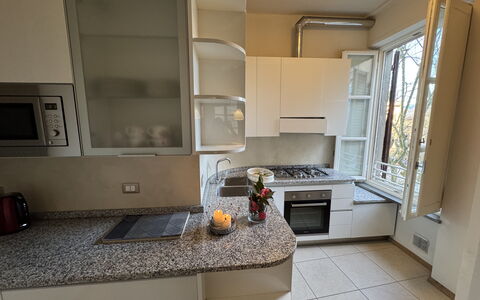 Casa Anna 13: Keuken, Toestel Van De Keuken, Countertop, Major Appliance, Flooring, Interieur Ontwerp, Cabinetry, Huishoudapparatuur, Verdieping, Verlichting