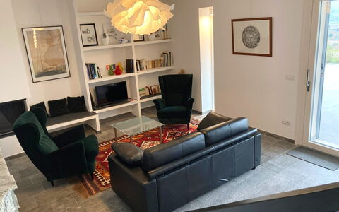 Villa Ombrone: Meubilair, Interieur Ontwerp, Flooring, Muur, Verdieping, Bankstel, Hout, Woonkamer, Plafond, Kamer