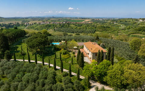 Il Leccio, Vinci, Private Pool and Tennis: Landschap, Land Lot, Plantage, Landgoed, Landscaping, Dicht Struikgewas, Haag