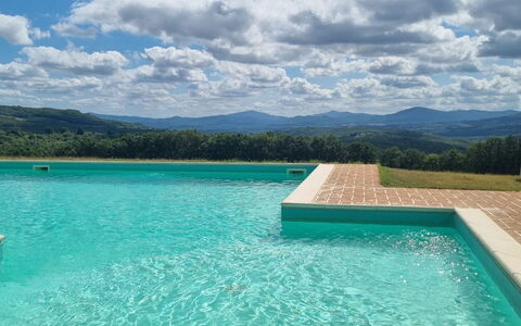 Casa Stella Serena, Podere le Scopaie, Pool: Blauw, Zwembad, Landscaping, Toevlucht, Eco Hotel, Cumulus, Badplaats, Boerderij, Thermae