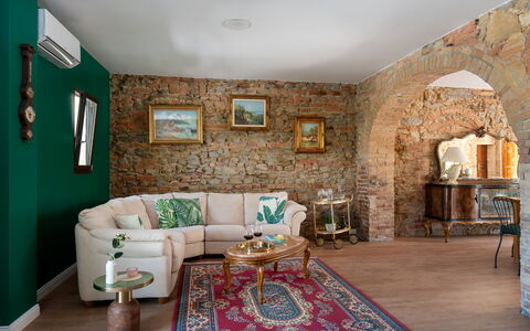 Villa i Fiori: Meubilair, Interieur Ontwerp, Muur, Flooring, Bankstel, Tafel, Hout, Verdieping, Woonkamer, Kamer