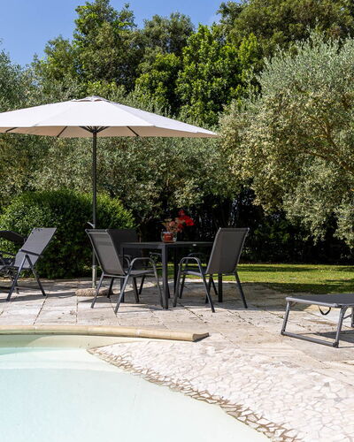 Podere Il Pozzangone, Lucignano: Meubilair, Buitenmeubels, Stoel, Schaduw, Paraplu, Zwembad, Buitentafel, Tuin, Toevlucht, Ligstoel