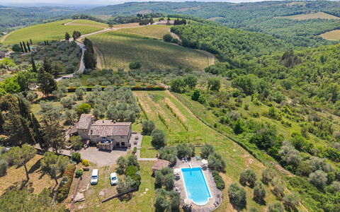 San Sano Retreat, Chianti Vineyard Views & Diving: Huis, Landschap, Landelijk Gebied, Landgoed, Land Lot, Verblijf, Boerderij, Dorp, Vogelperspectief, Landscaping