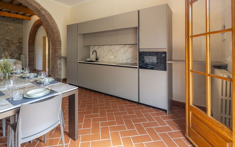 Casale delle Lupe, Campiglia Marittima: Interieur Ontwerp, Keuken, Flooring, Major Appliance, Countertop, Toestel Van De Keuken, Meubilair, Verdieping, Huis, Plafond
