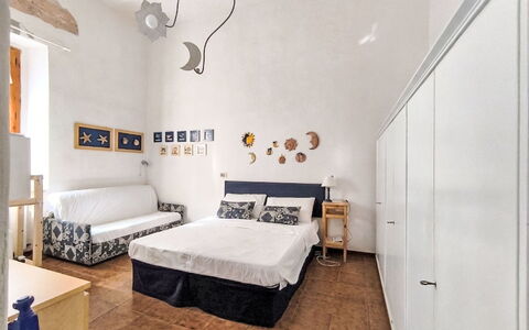 Casa Lelà: Meubilair, Interieur Ontwerp, Muur, Flooring, Verdieping, Slaapkamer, Bed, Hout, Plafond, Kamer