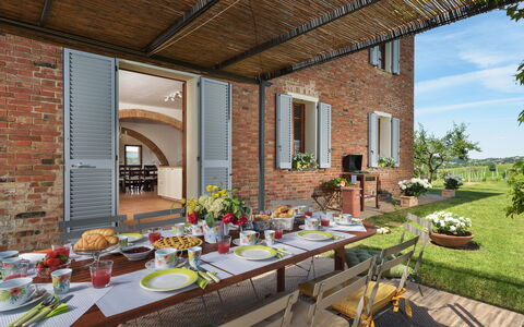 Poggio Vistabella 10: Meubilair, Tafel, Keuken En Eettafel, Stoel, Steen, Buitentafel, Buitenmeubels, Eetkamer, Tafelkleed, Kamerplant