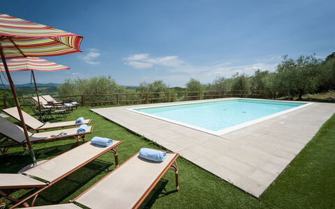 Villa la Poiana 10: Zwembad, Meubilair, Buitenmeubels, Toevlucht, Eco Hotel, Vrije Tijd, Tuin, Stoel, Ligstoel, Landscaping