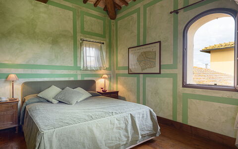 Poggerello 10: Interieur Ontwerp, Slaapkamer, Muur, Bed, Meubilair, Plafond, Flooring, Laken, Verdieping, Bedding