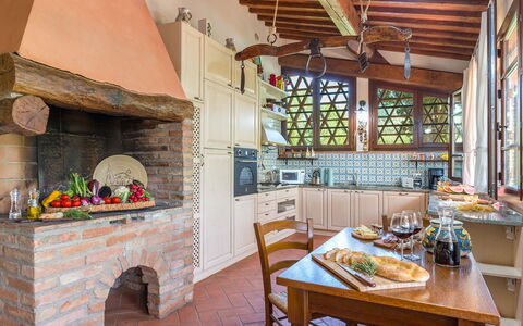 Villa Gino 8+2: Meubilair, Stoel, Steen, Keuken En Eettafel, Kamerplant, Boerderij, Villa, Ontwerp, Toevlucht, Keuken