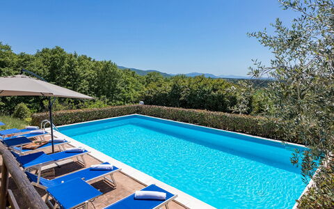 Villa Paola 6: Blauw, Zwembad, Toevlucht, Buitenmeubels, Eco Hotel, Ligstoel, Badplaats, Hotel, Hacienda, Villa
