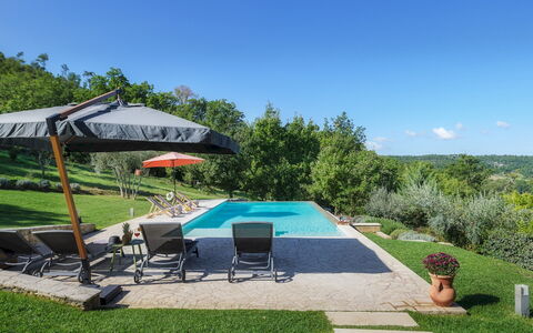 La Vecchia Pieve 8: Zwembad, Vrije Tijd, Buitenmeubels, Toevlucht, Ligstoel, Recreatie, Paraplu, Schaduw, Tuin, Eco Hotel