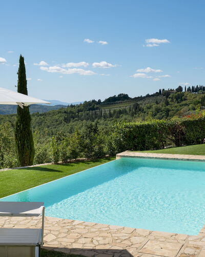 Poggio Novoli 6: Zwembad, Buitenmeubels, Toevlucht, Eco Hotel, Ligstoel, Villa, Landscaping, Flagstone, Binnenplaats