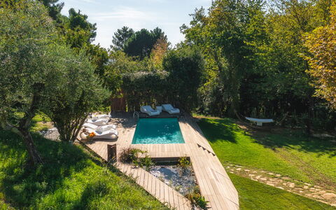 La Dama del Bosco 8+3: Tuin, Zwembad, Vrije Tijd, Backyard, Schaduw, Eco Hotel, Landscaping, Gazon, Landgoed, Werf