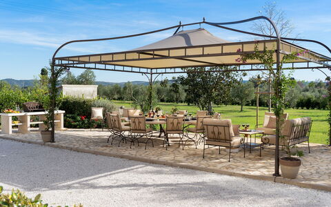 La Buganvilla 14: Prieel, Meubilair, Tuin, Canopy, Paviljoen, Schaduw, Outdoor Structuur, Buitenmeubels, Buitentafel, Patio