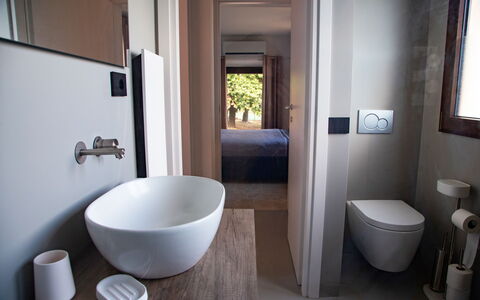 Terra di Siena 14: Badkamer, Loodgieterswerkinrichting, Wastafel In De Badkamer, Interieur Ontwerp, Flooring, Verdieping, Hout, Wastafel, Kraan, Toilet